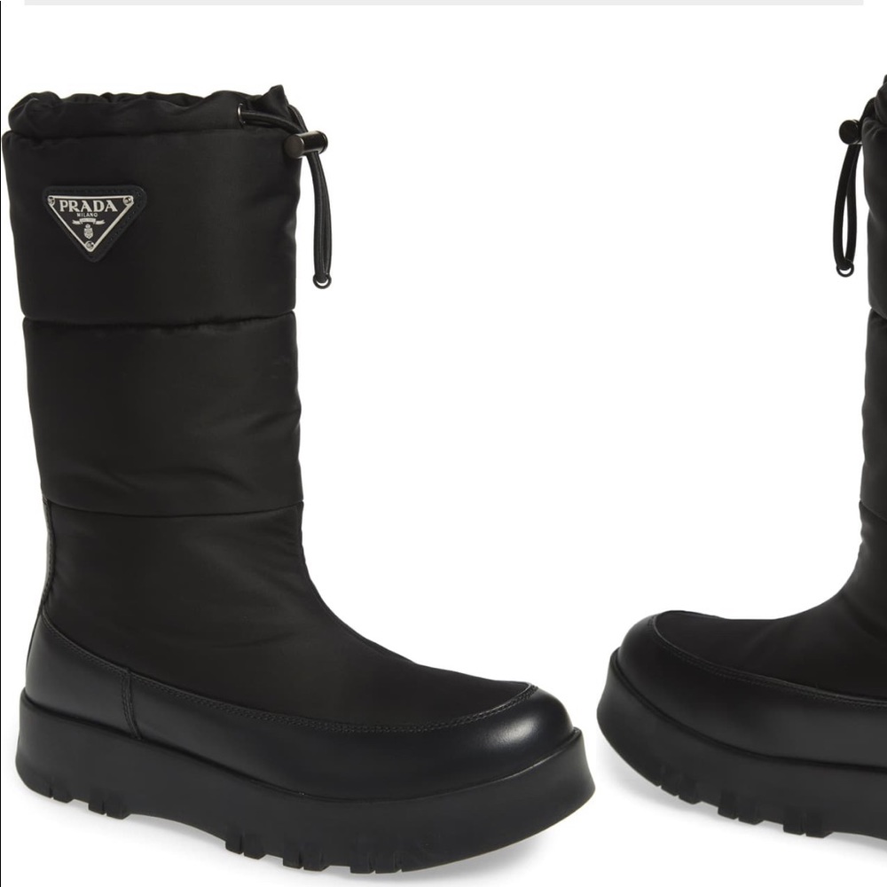 Prada platform boot